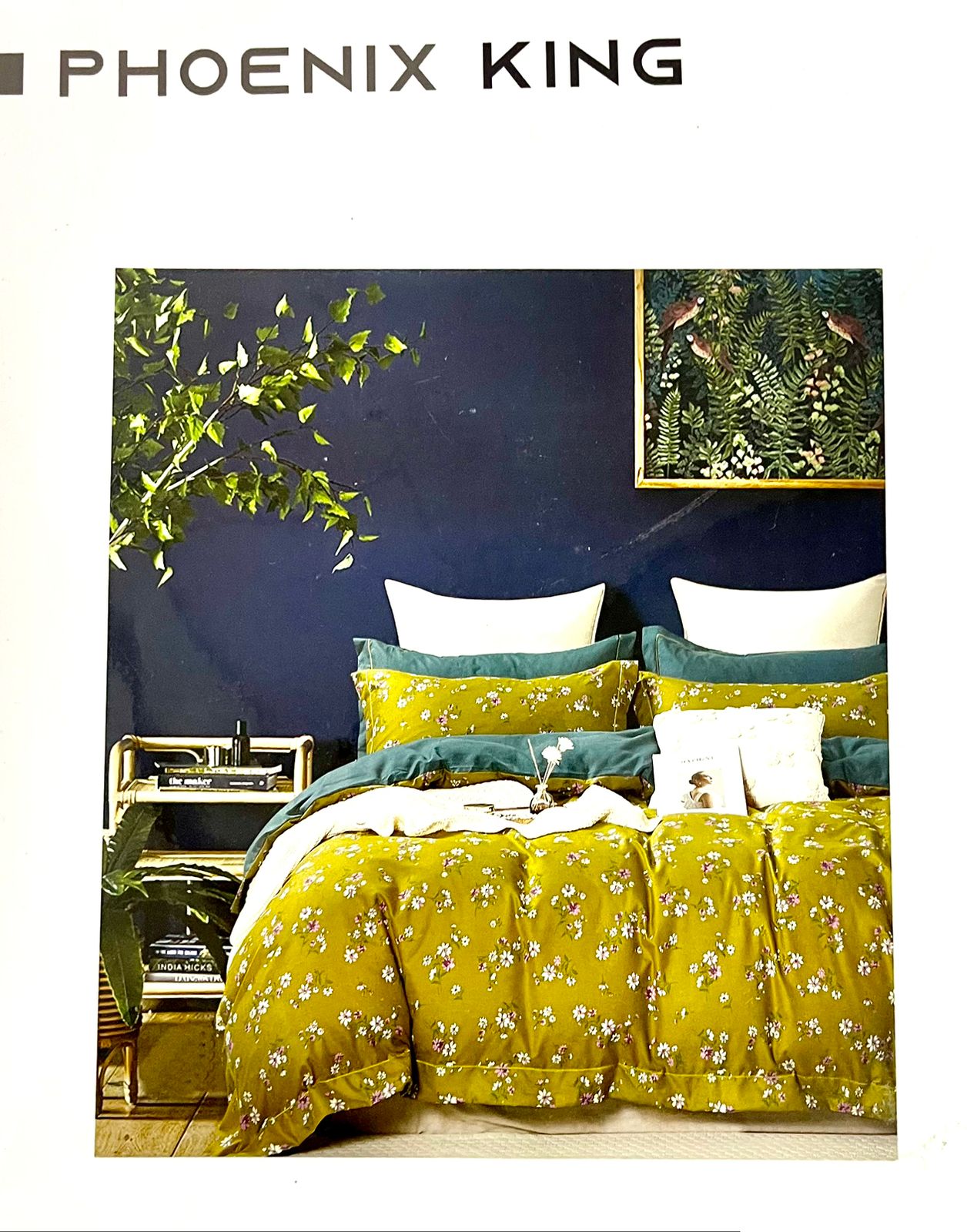 Phoenix King Glaze Cotton King Size Bedsheet with 2 Pillow Covers – M.R. Saree Emporium