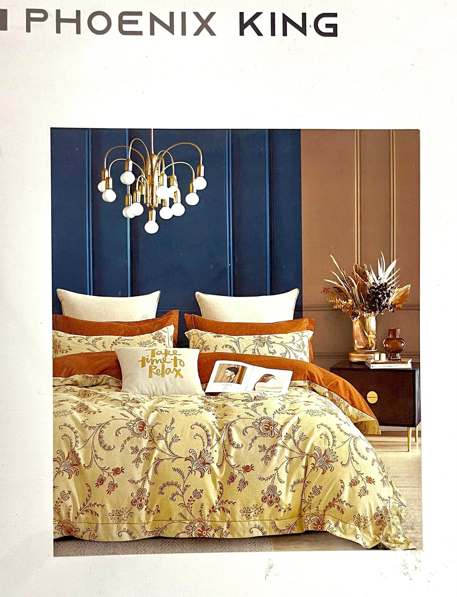 Phoenix King Glaze Cotton King Size Bedsheet with 2 Pillow Covers – M.R. Saree Emporium