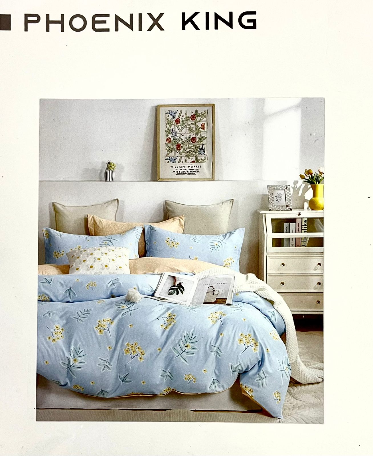 Phoenix King Glaze Cotton King Size Bedsheet with 2 Pillow Covers – M.R. Saree Emporium