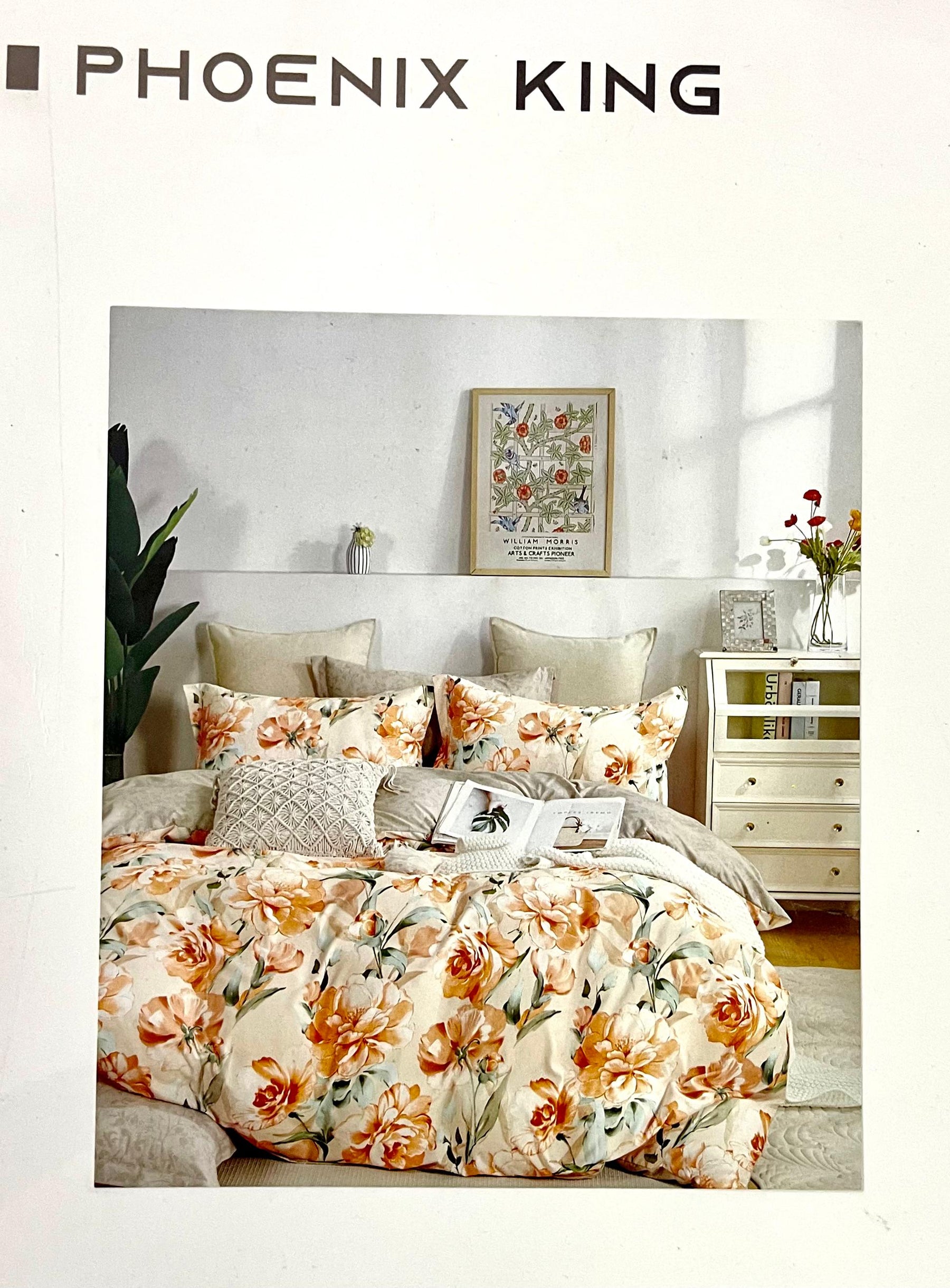 Phoenix King Glaze Cotton King Size Bedsheet with 2 Pillow Covers – M.R. Saree Emporium