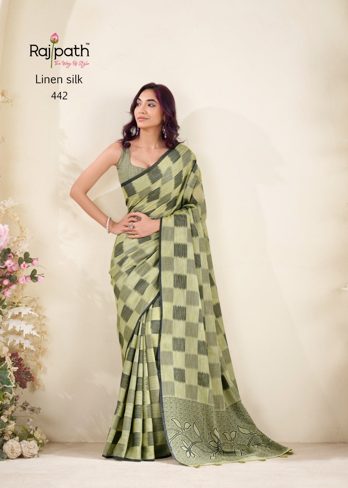 RajPath Fabrics – Redium Silk 6 PCS Set Linen Silk-M.R.Saree Emporium