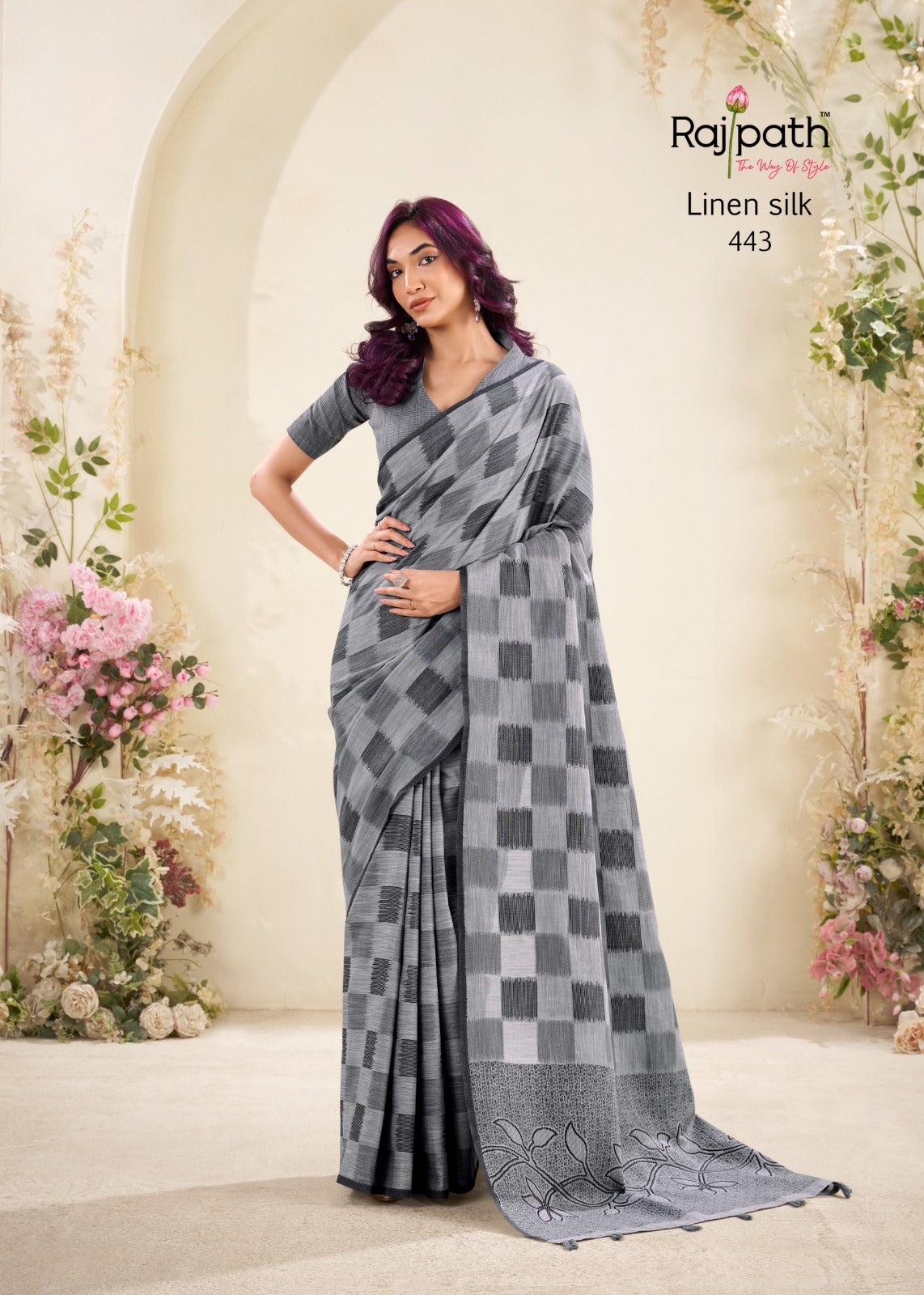 RajPath Fabrics – Redium Silk 6 PCS Set Linen Silk-M.R.Saree Emporium