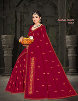 M.R. Relish Dark W.B.P Work Cotton Saree – Set of 8 Colors M.R. Saree Emporium