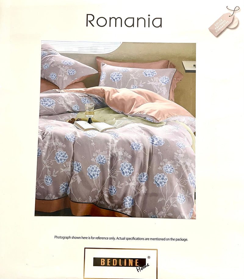 Romania 100% Cotton Double Bed Bedsheet with 2 Pillow Covers | M.R. Saree Emporium