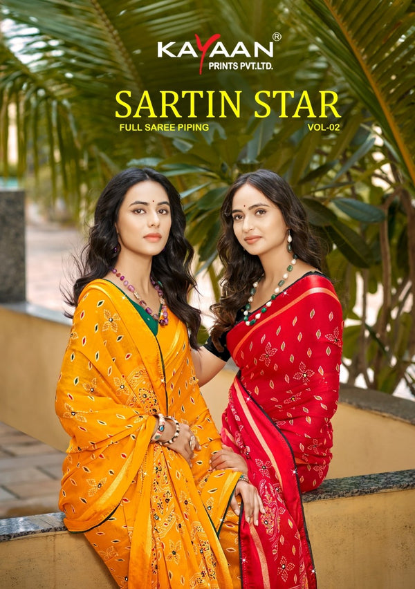 Starin Star Vol-02 Chiffon Fancy Print Saree with Elegant Border – M.R. Saree Emporium