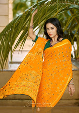 Starin Star Vol-02 Chiffon Fancy Print Saree with Elegant Border – M.R. Saree Emporium
