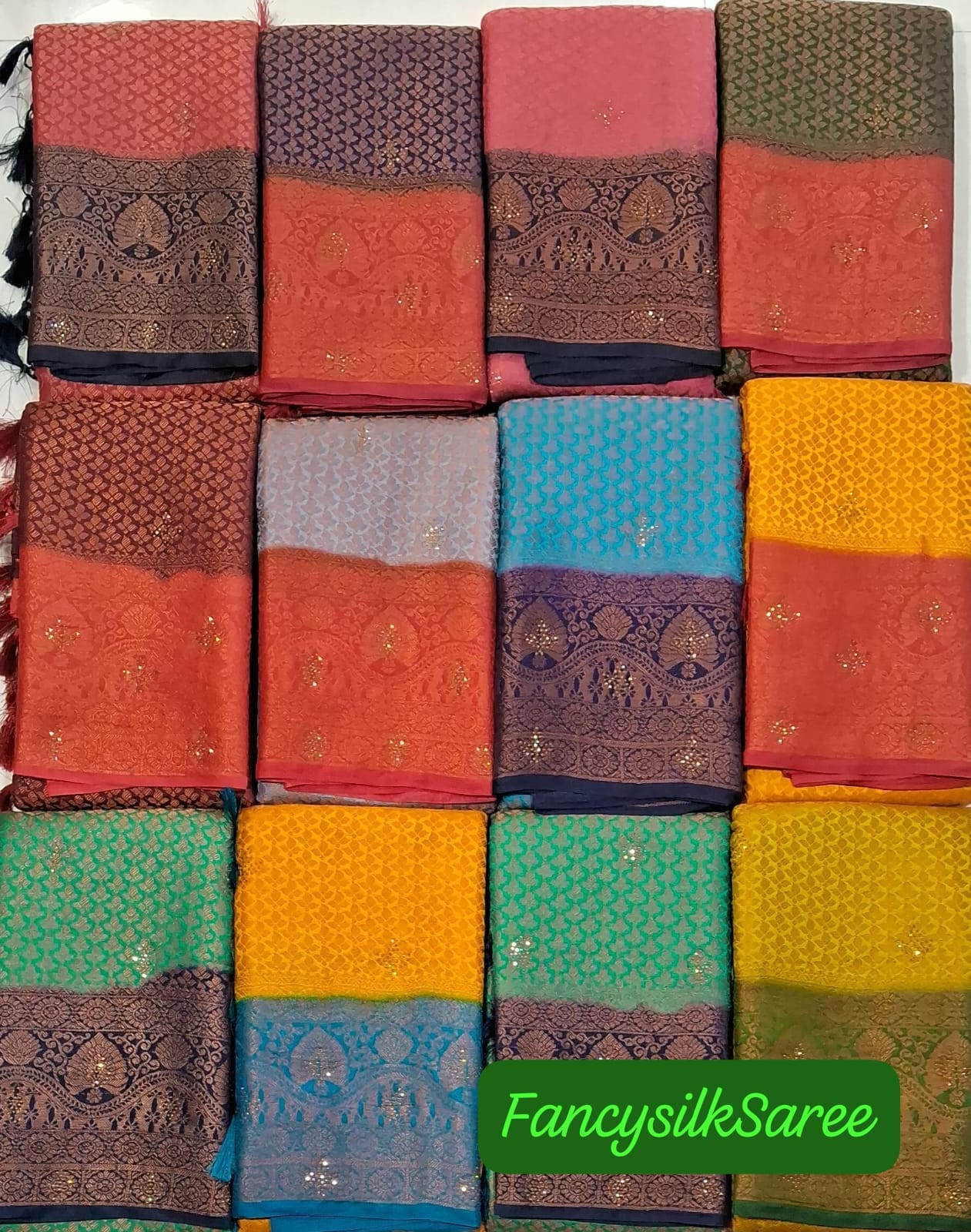 ancy Silk Saree – Heavy Zari Border & Rich Pallu M.R. Saree Emporium