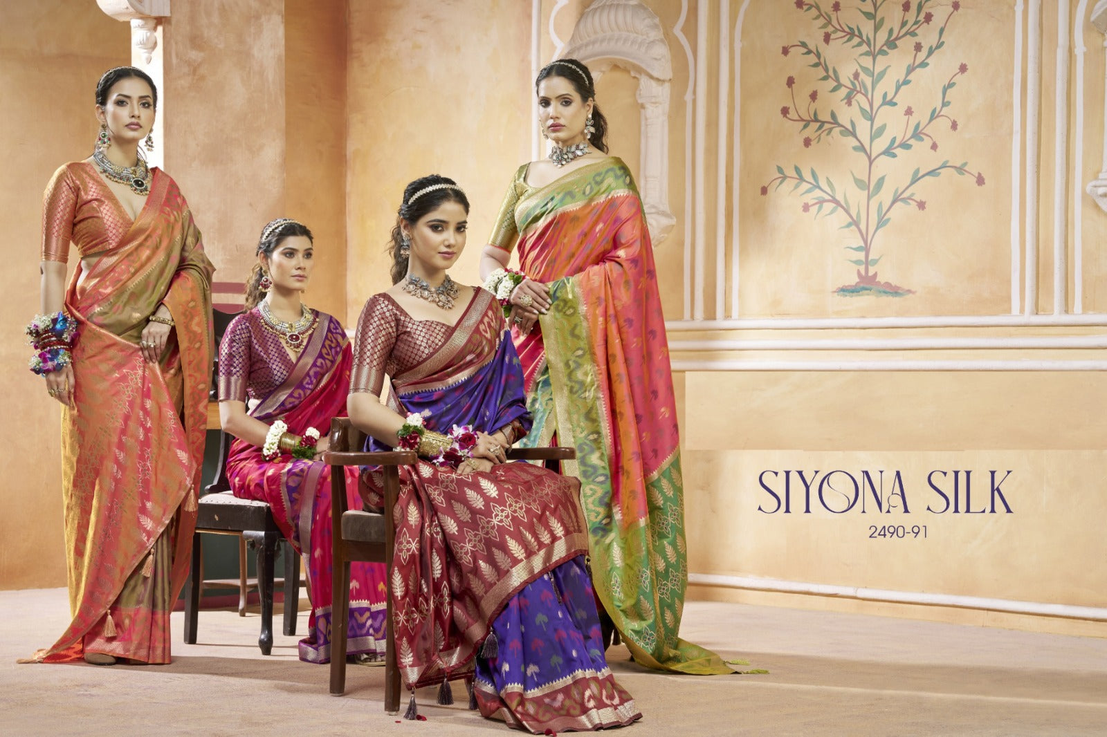 Siyona Silk Saree – 8 Pcs Set | Exclusive Wedding & Festive Collection M.R. Saree Emporium