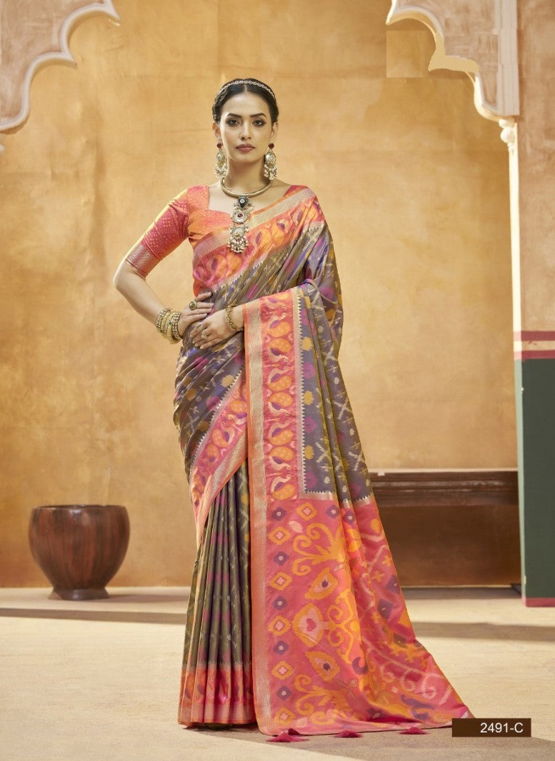Siyona Silk Saree – 8 Pcs Set | Exclusive Wedding & Festive Collection M.R. Saree Emporium
