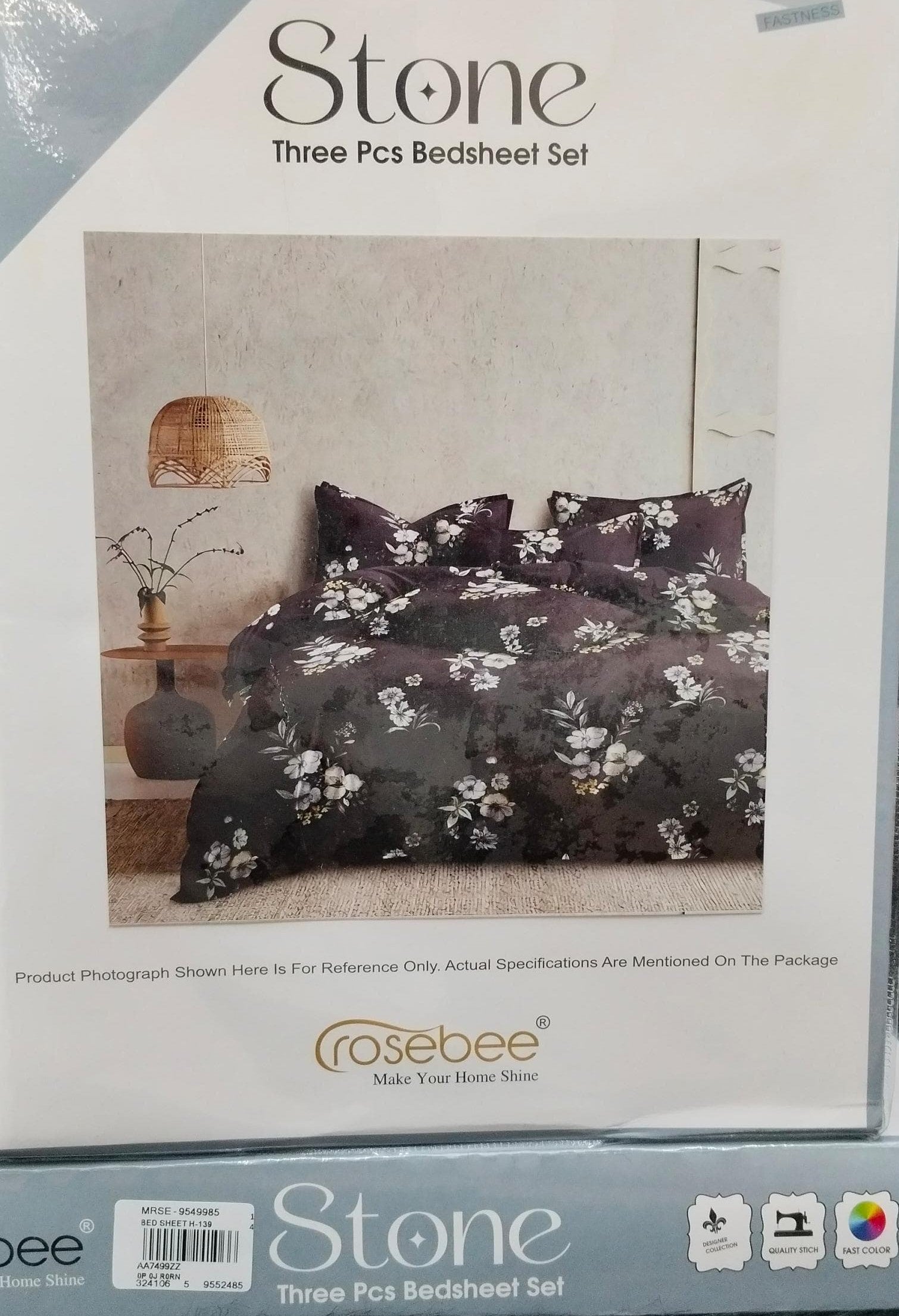 Stone Double Bed Sheet Set – Rosebee Luxury Designer M.R. Saree Emporium