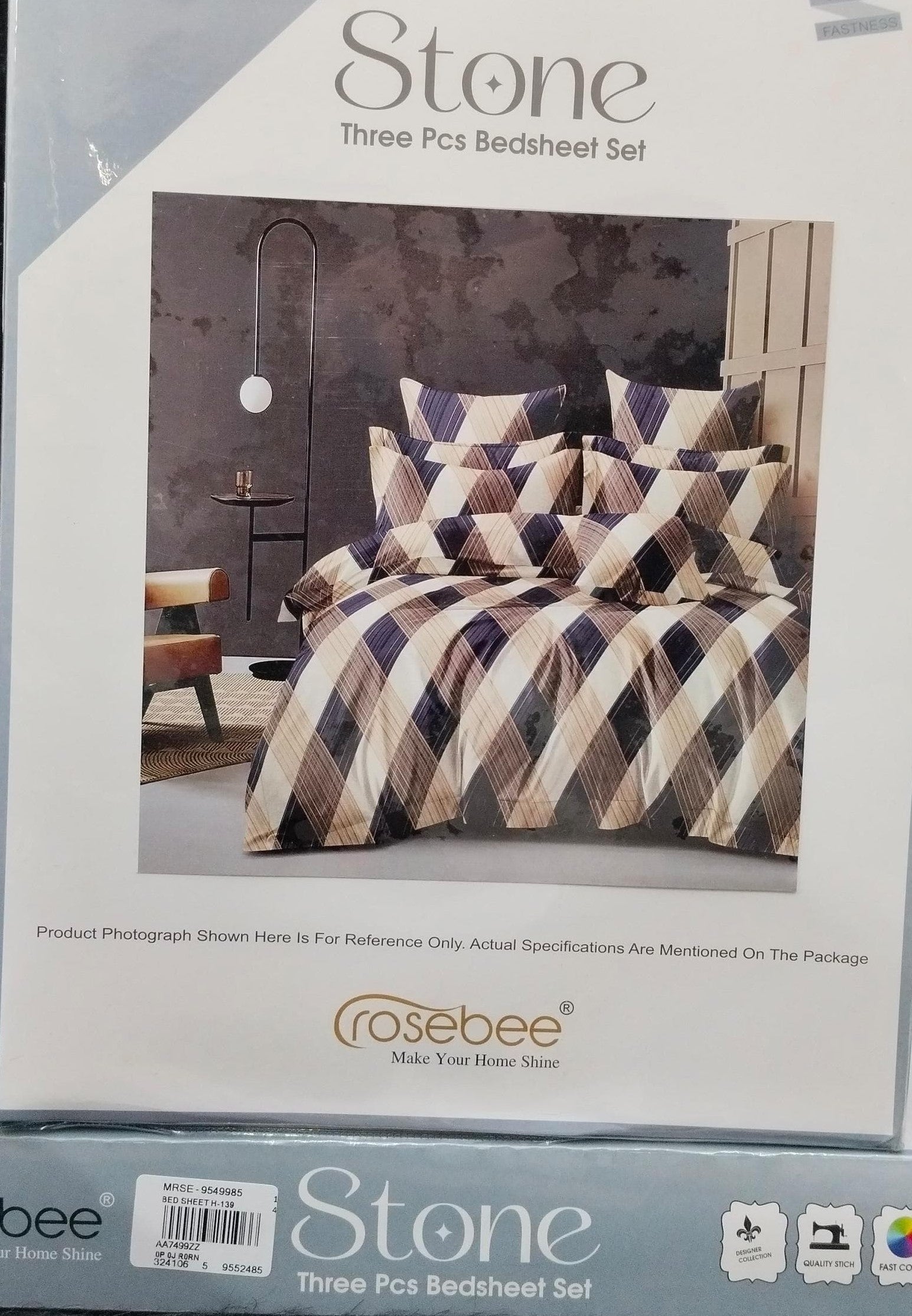 Stone Double Bed Sheet Set – Rosebee Luxury Designer M.R. Saree Emporium