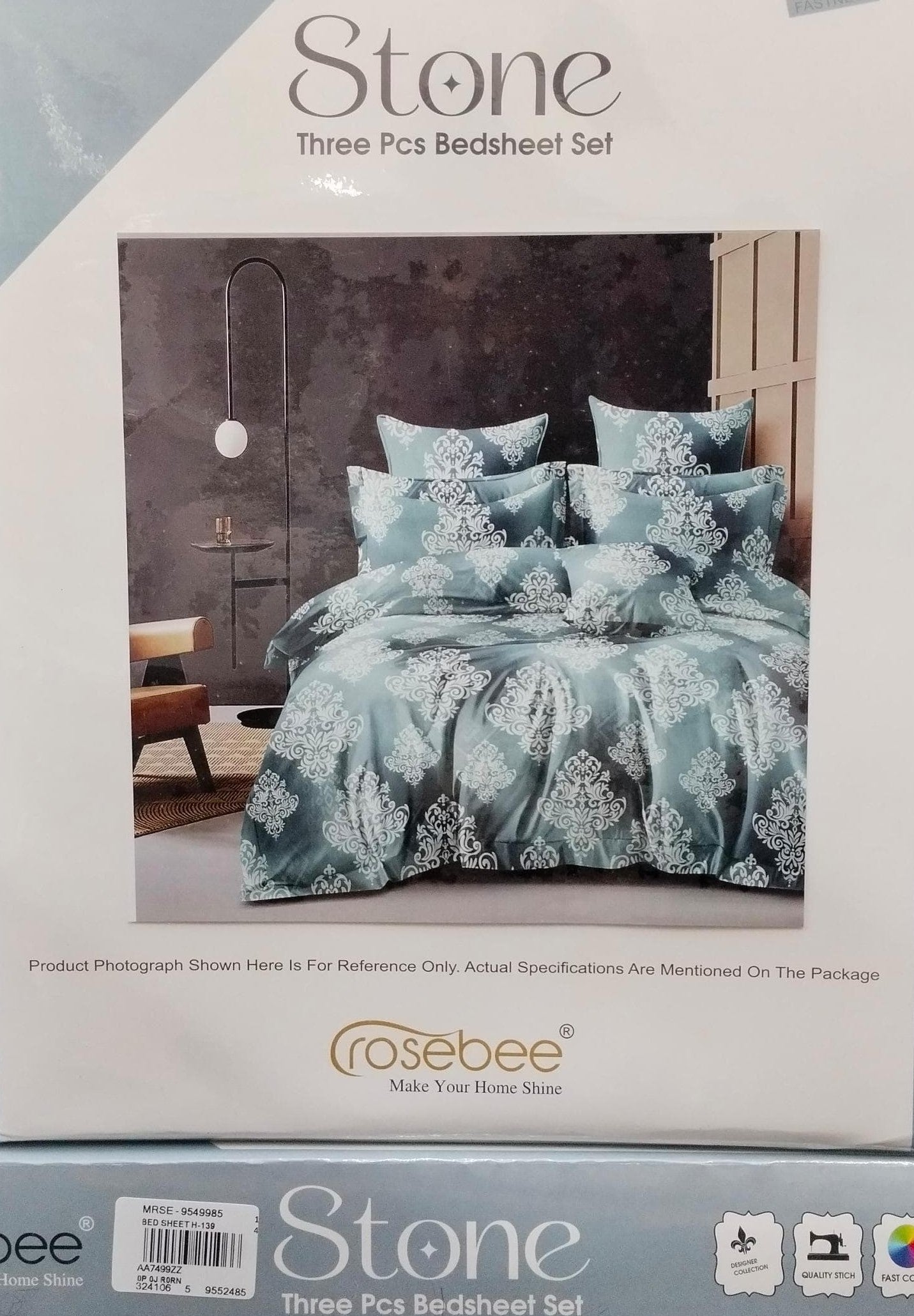 Stone Double Bed Sheet Set – Rosebee Luxury Designer M.R. Saree Emporium