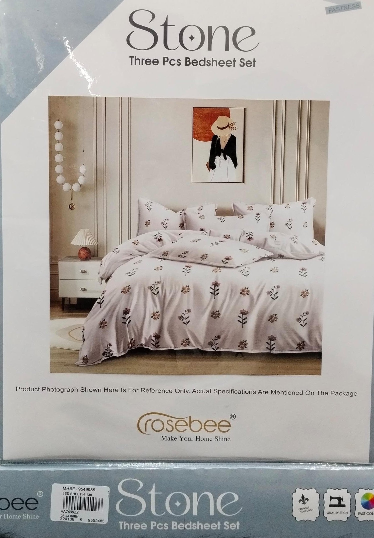 Stone Double Bed Sheet Set – Rosebee Luxury Designer M.R. Saree Emporium