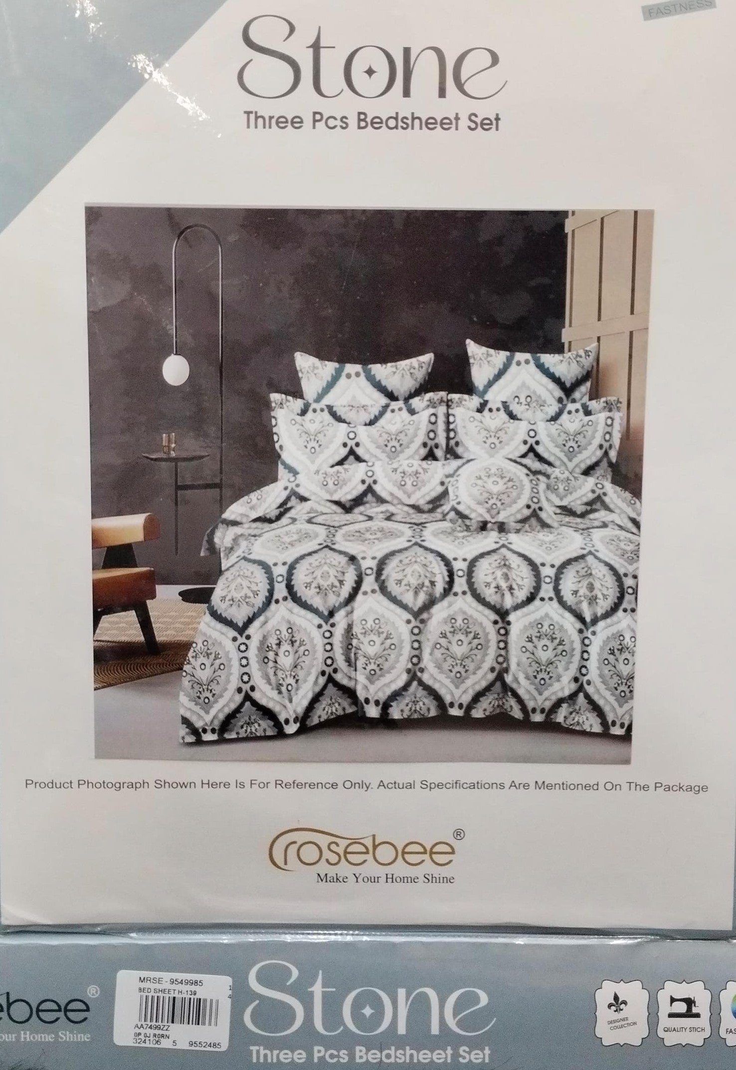 Stone Double Bed Sheet Set – Rosebee Luxury Designer M.R. Saree Emporium