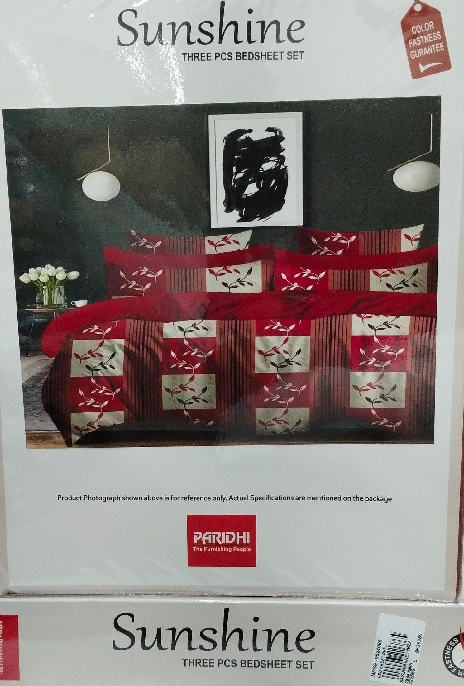 M.R. Saree Emporium Sunshine Design Double Bed Bedsheet – Soft Cotton