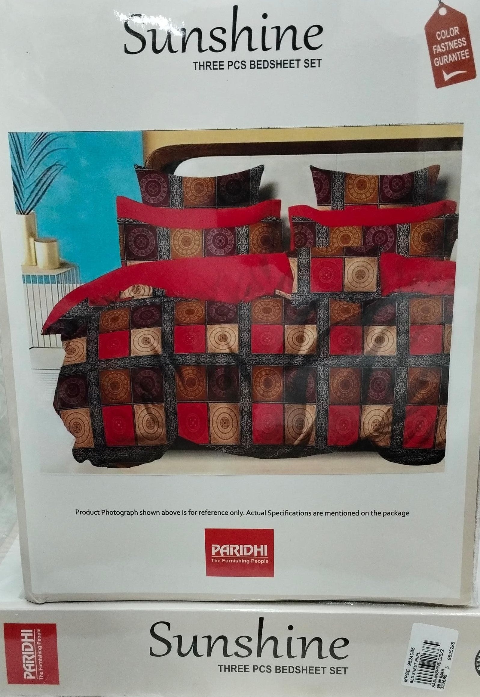 M.R. Saree Emporium Sunshine Design Double Bed Bedsheet – Soft Cotton