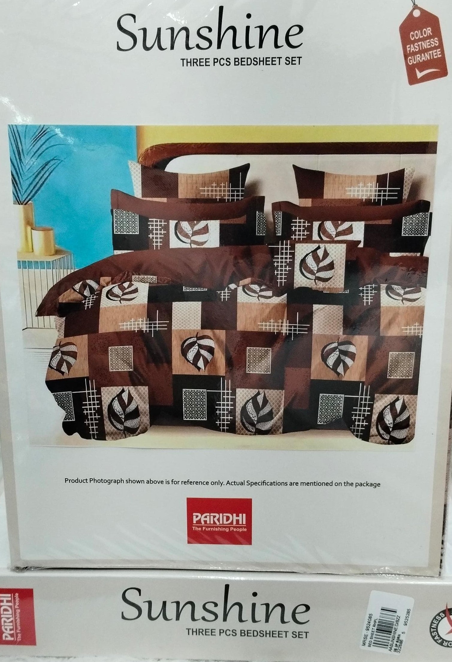 M.R. Saree Emporium Sunshine Design Double Bed Bedsheet – Soft Cotton