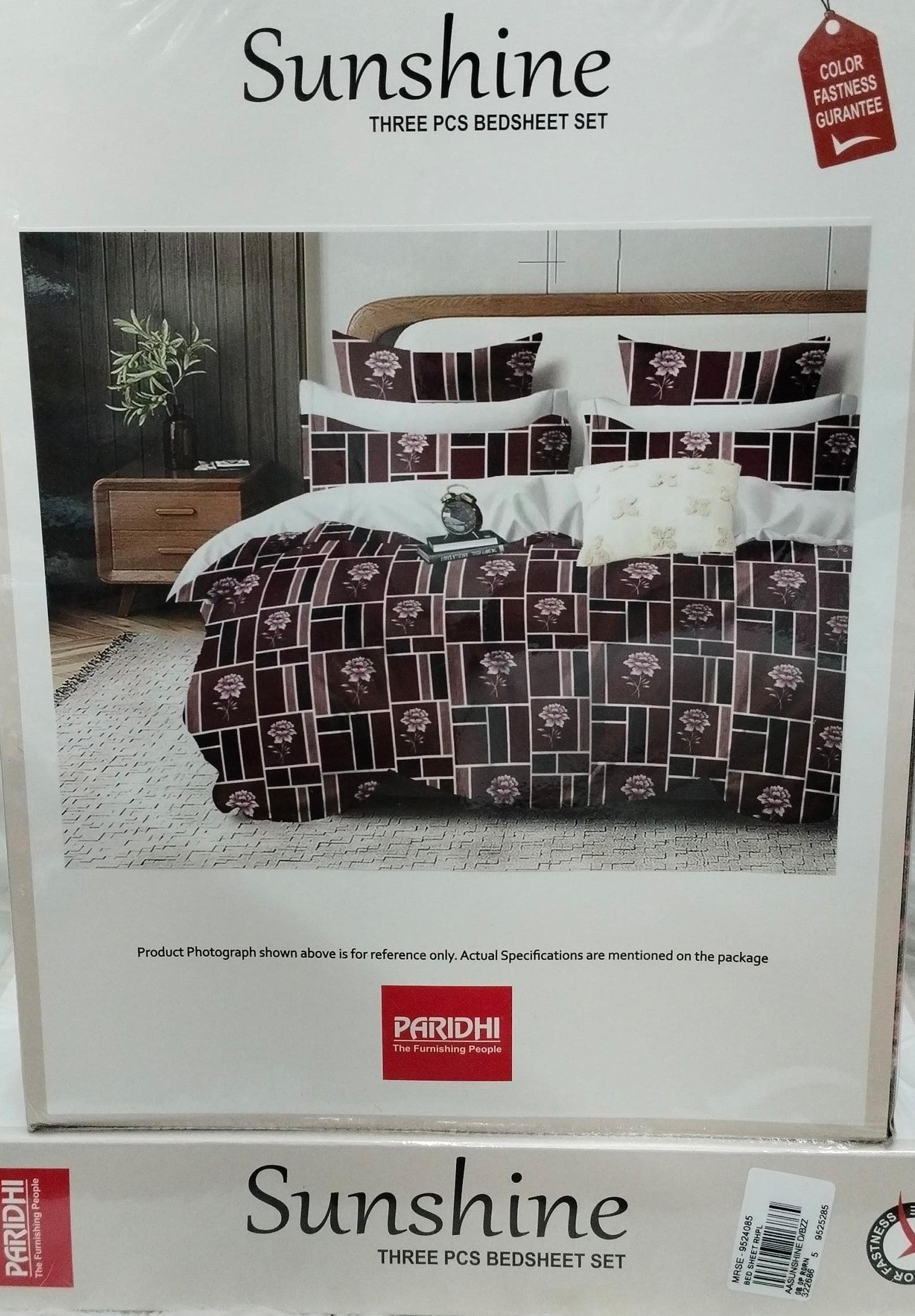 M.R. Saree Emporium Sunshine Design Double Bed Bedsheet – Soft Cotton