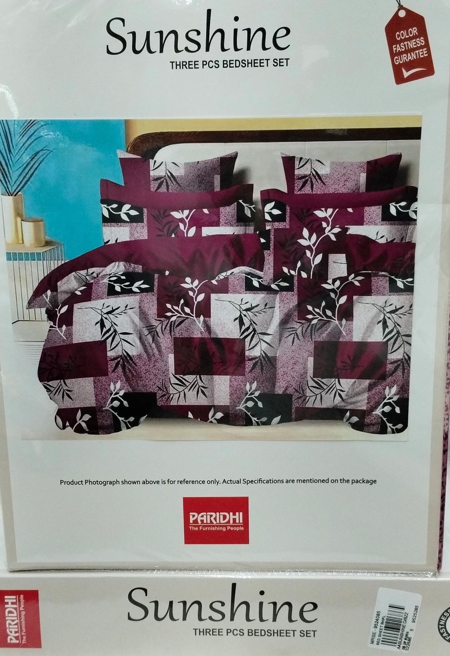 M.R. Saree Emporium Sunshine Design Double Bed Bedsheet – Soft Cotton