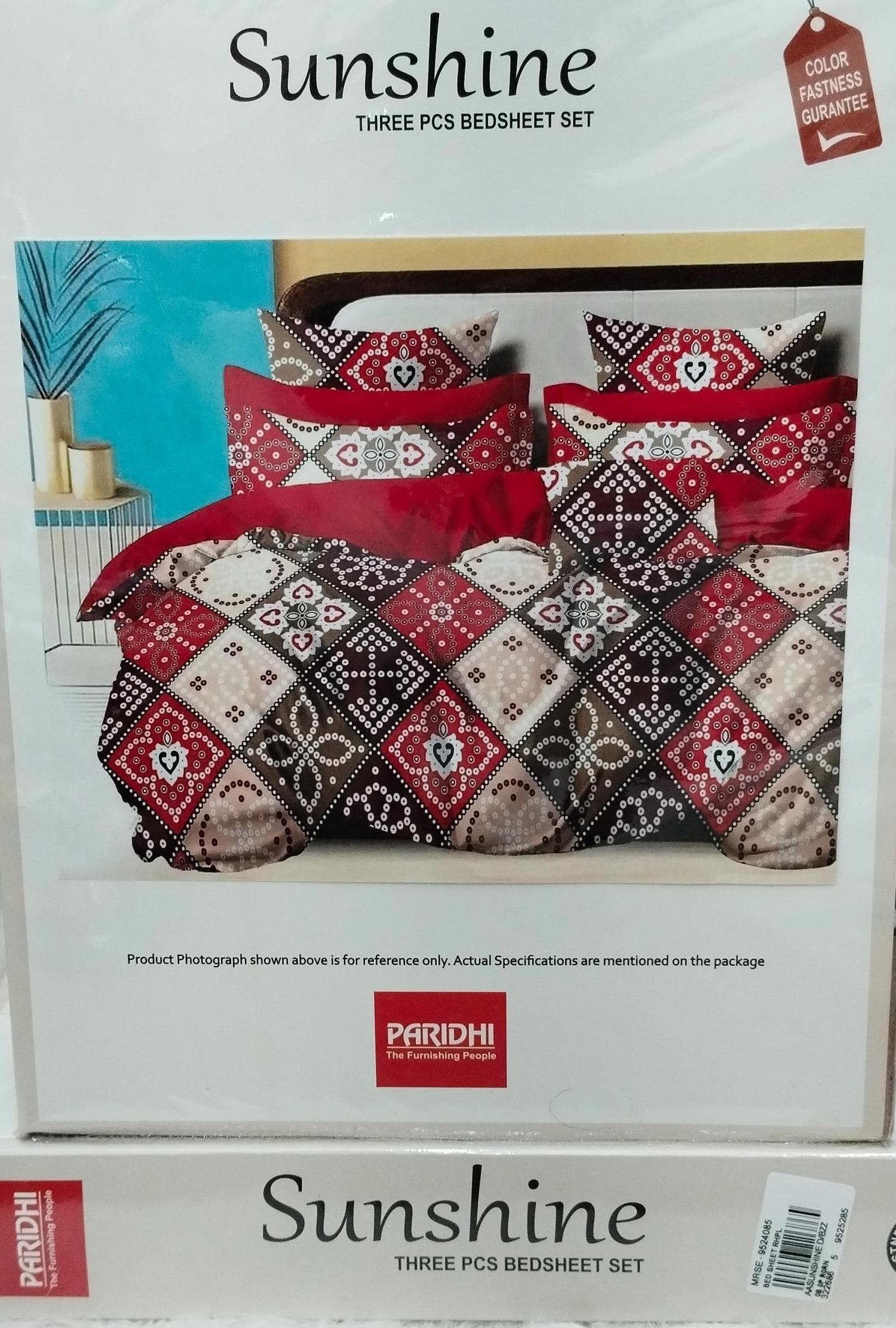 M.R. Saree Emporium Sunshine Design Double Bed Bedsheet – Soft Cotton