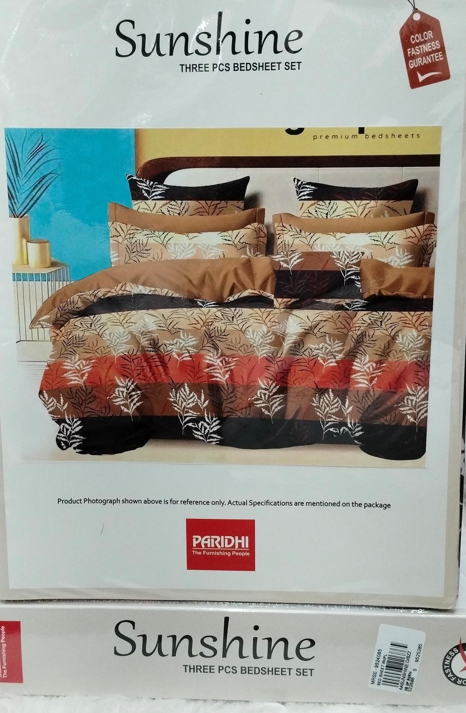 M.R. Saree Emporium Sunshine Design Double Bed Bedsheet – Soft Cotton