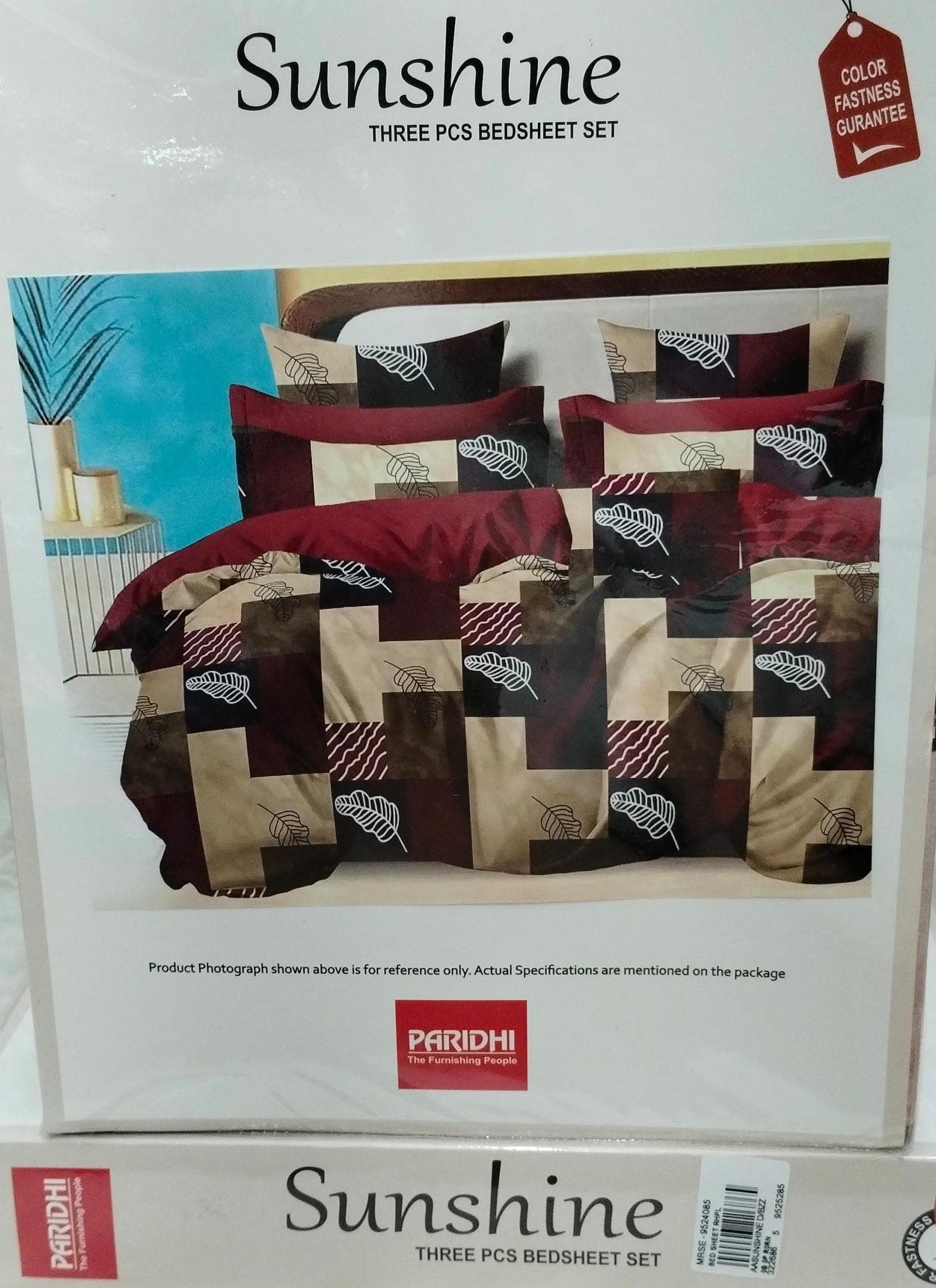 M.R. Saree Emporium Sunshine Design Double Bed Bedsheet – Soft Cotton