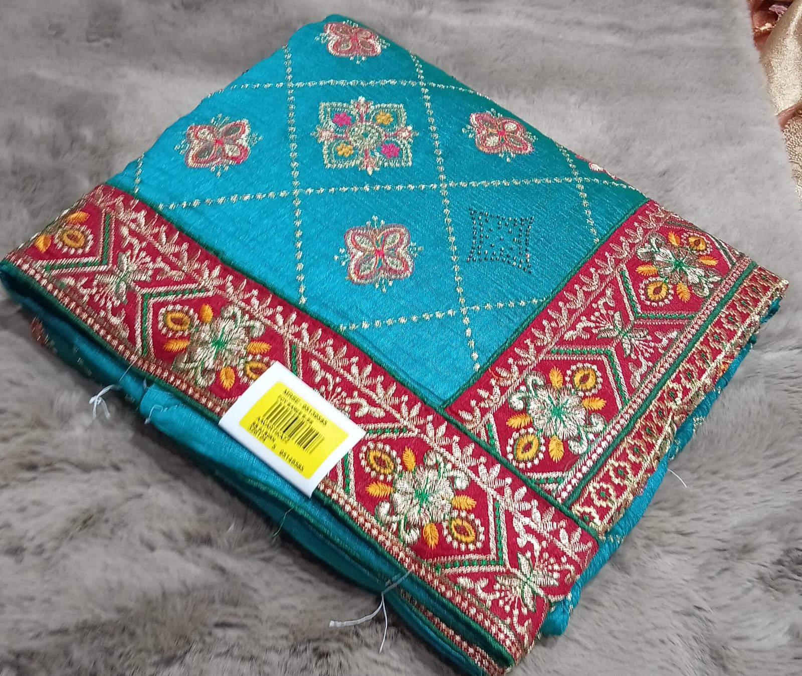 Vichitra Silk Fancy Work Saree with Fancy Border – Set of 5 -M.R. Saree Emporium