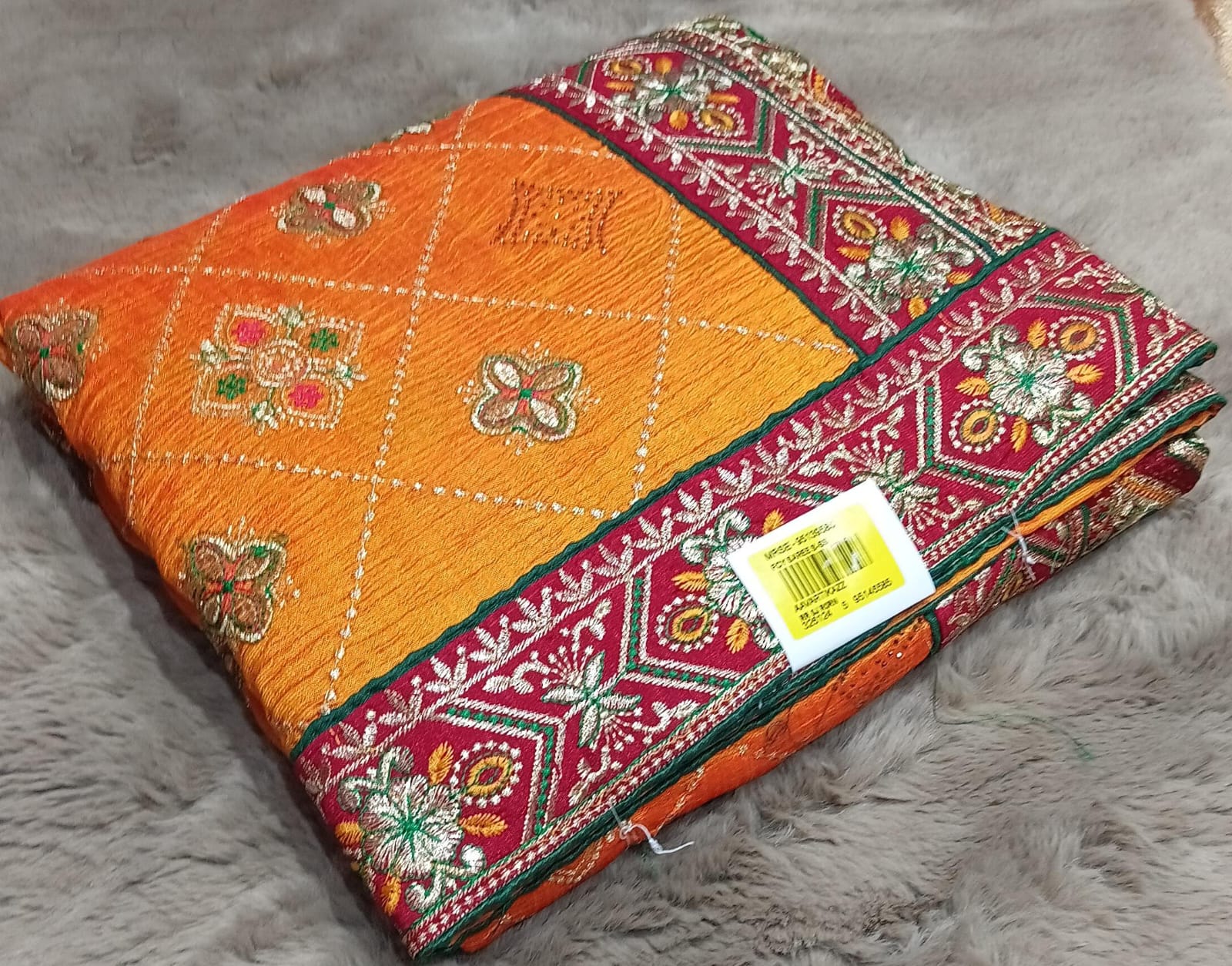 Vichitra Silk Fancy Work Saree with Fancy Border – Set of 5 -M.R. Saree Emporium