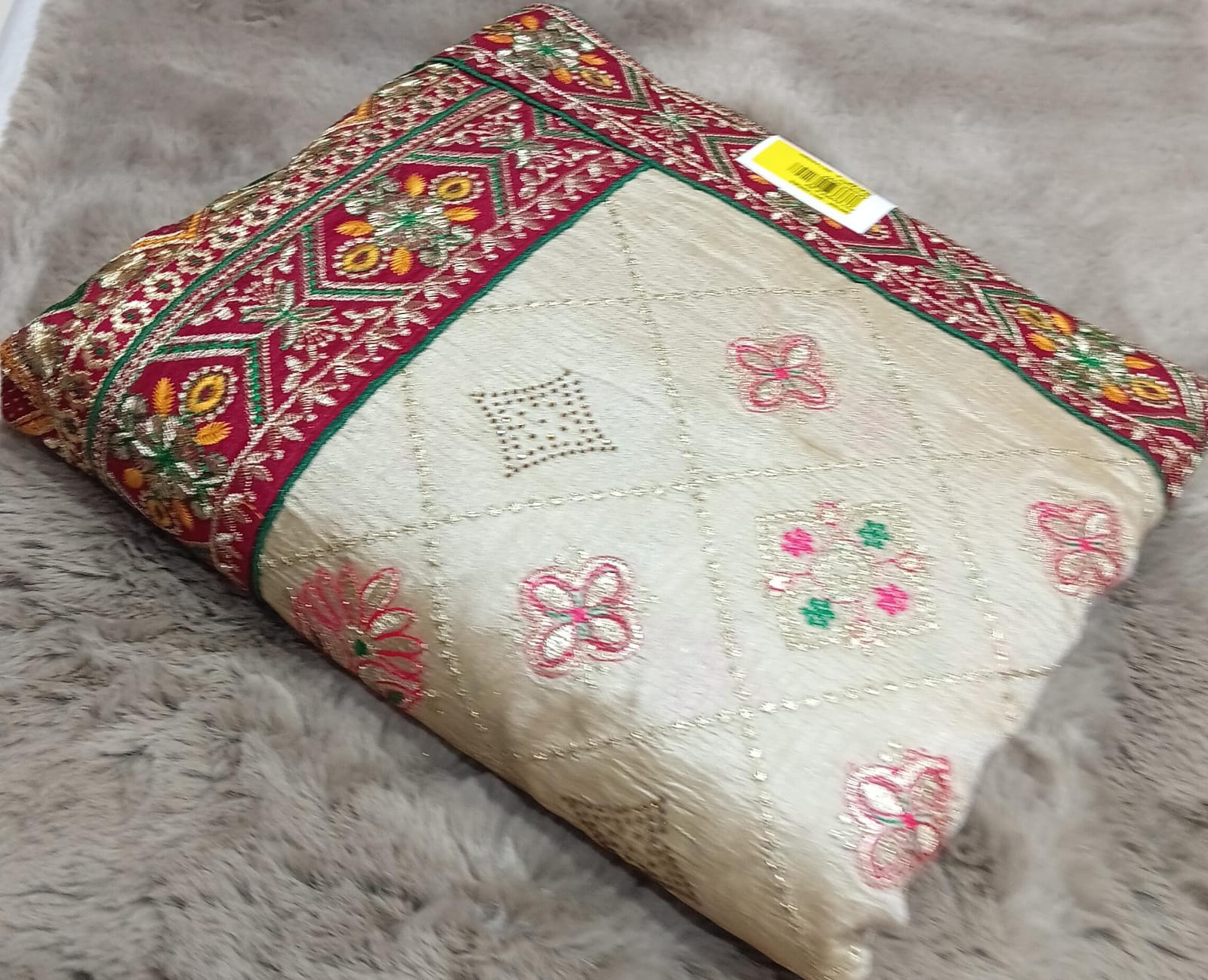 Vichitra Silk Fancy Work Saree with Fancy Border – Set of 5 -M.R. Saree Emporium