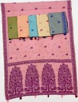 Nakshatra Cotton Saree with Jamdani Style Weaving-6 Pcs Set.