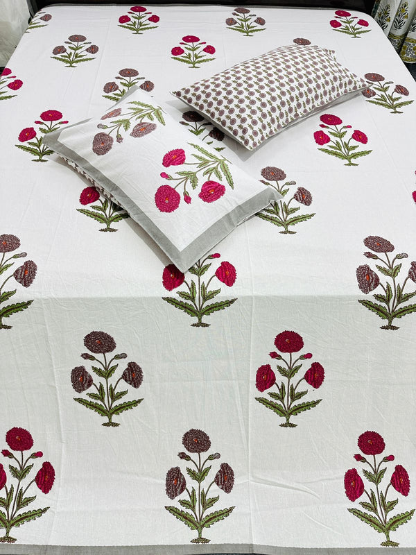 Natural Doube Bed Bedsheet-1