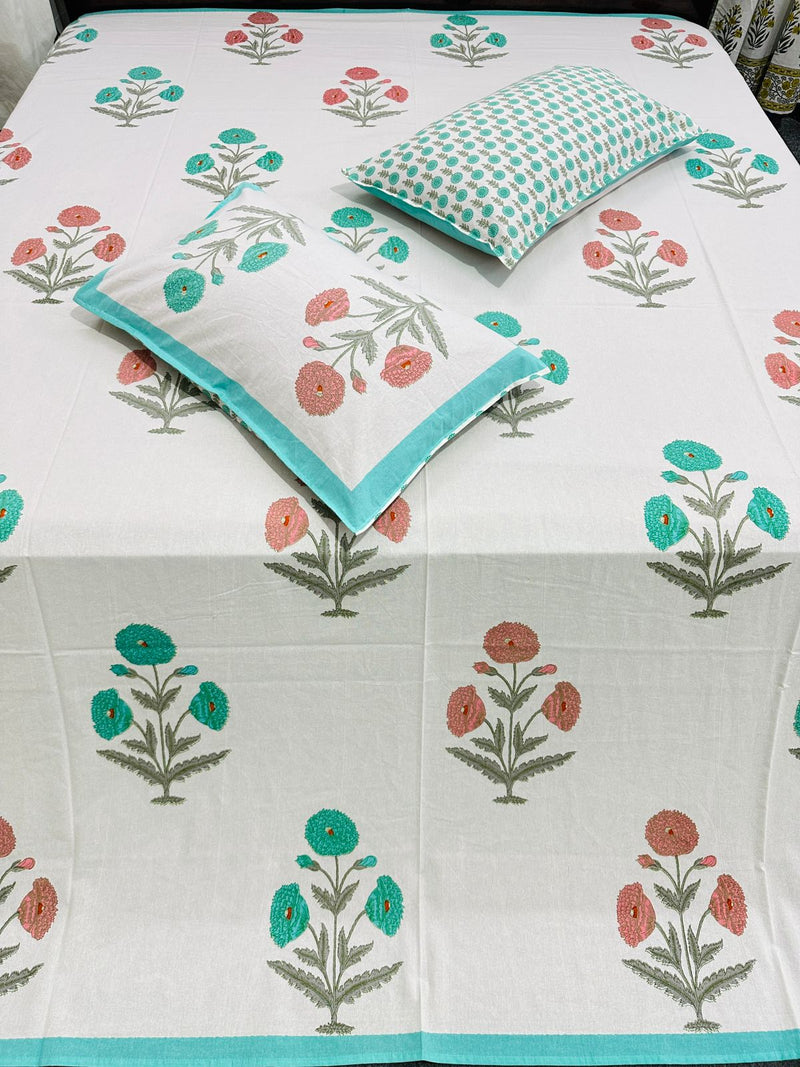 Natural Doube Bed Bedsheet-4