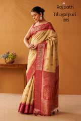 RajPath Nova Tussar Modal Fancy Cotton Saree - 6 PCS Set