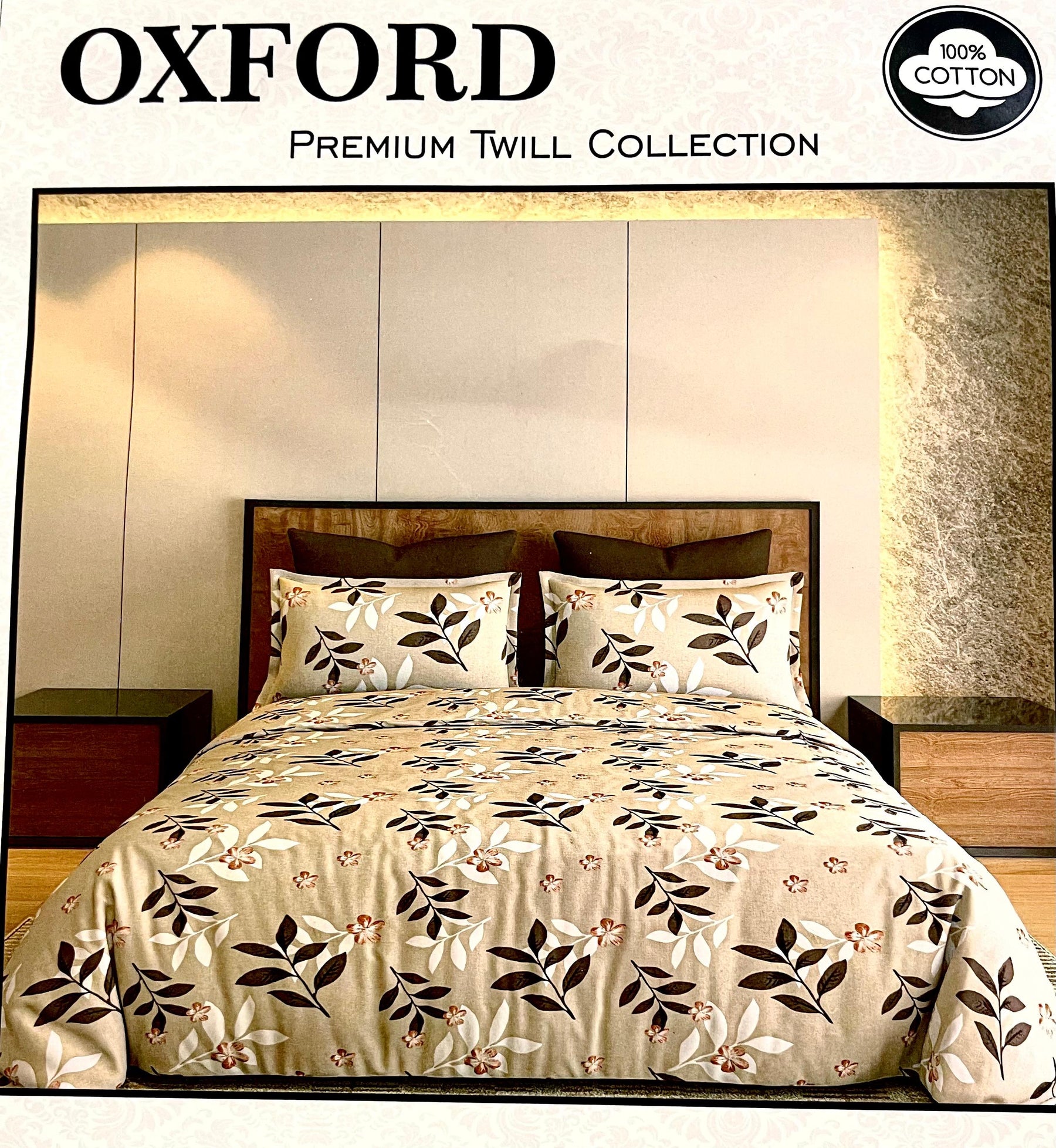 Oxford Pure Cotton Double Bed Bedsheet with Pillow Covers | M.R. Saree Emporium