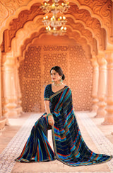 Krishnaleela Panghat-4 Georgette Printed Saree - 8 PCS Set