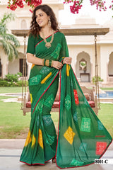 Parvana Saree Vol 08 - Fancy Swarovski Work Saree 6 Pcs Set