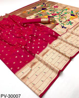 RajPath Fabrics Pavitra Paithani Pure Paithani Silk Saree - Zari Weaving