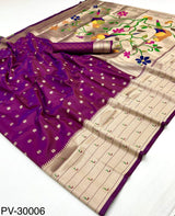 RajPath Fabrics Pavitra Paithani Pure Paithani Silk Saree - Zari Weaving