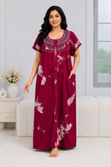 Soft Rayon Printed Nighty – 5 Pcs Set