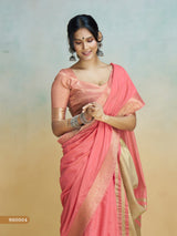 Women's Pure Handloom Khadi Silk Woven Border Saree