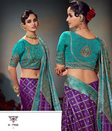 Pure Satin Banarasi Saree - Rich Zari Border & Heavy Embroidered Blouse