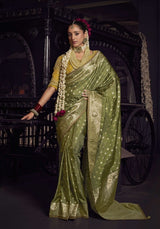 Kira Kesha Pure Viscose Tissue Saree with Handworked Pallu 5 Pcs Set
