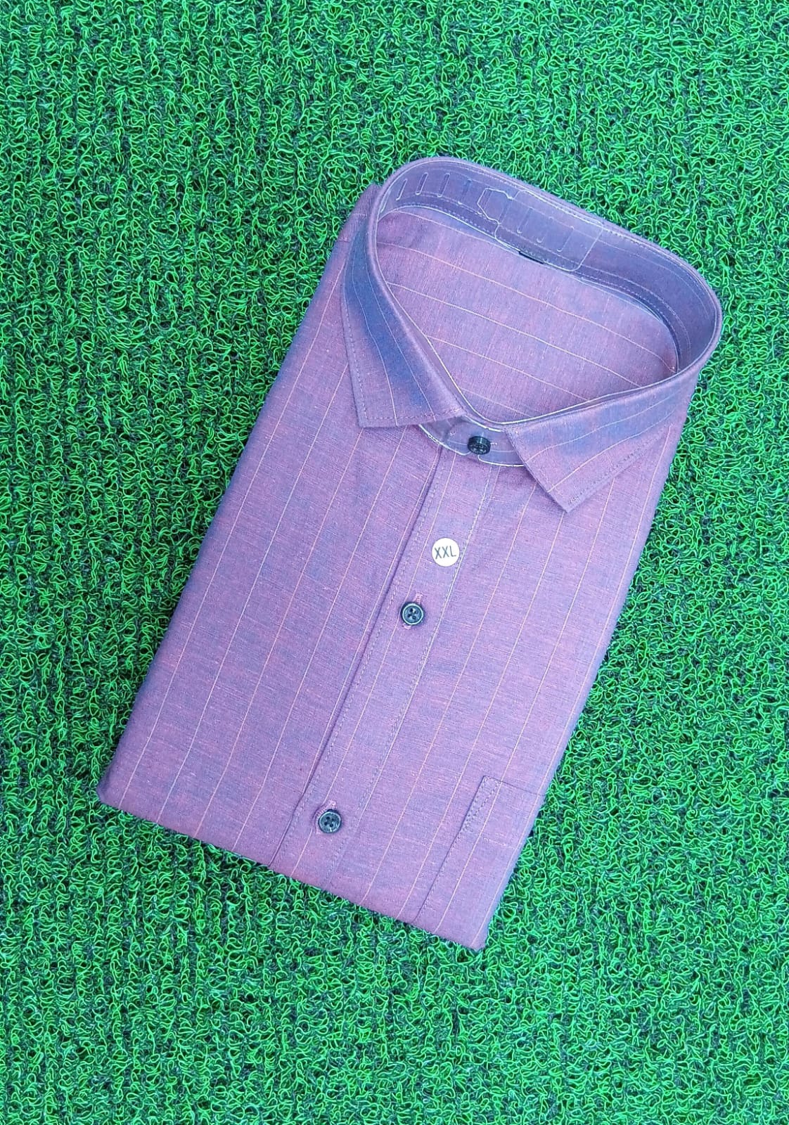 Premium Purple Striped Formal Shirt - M.R. Saree Emporium