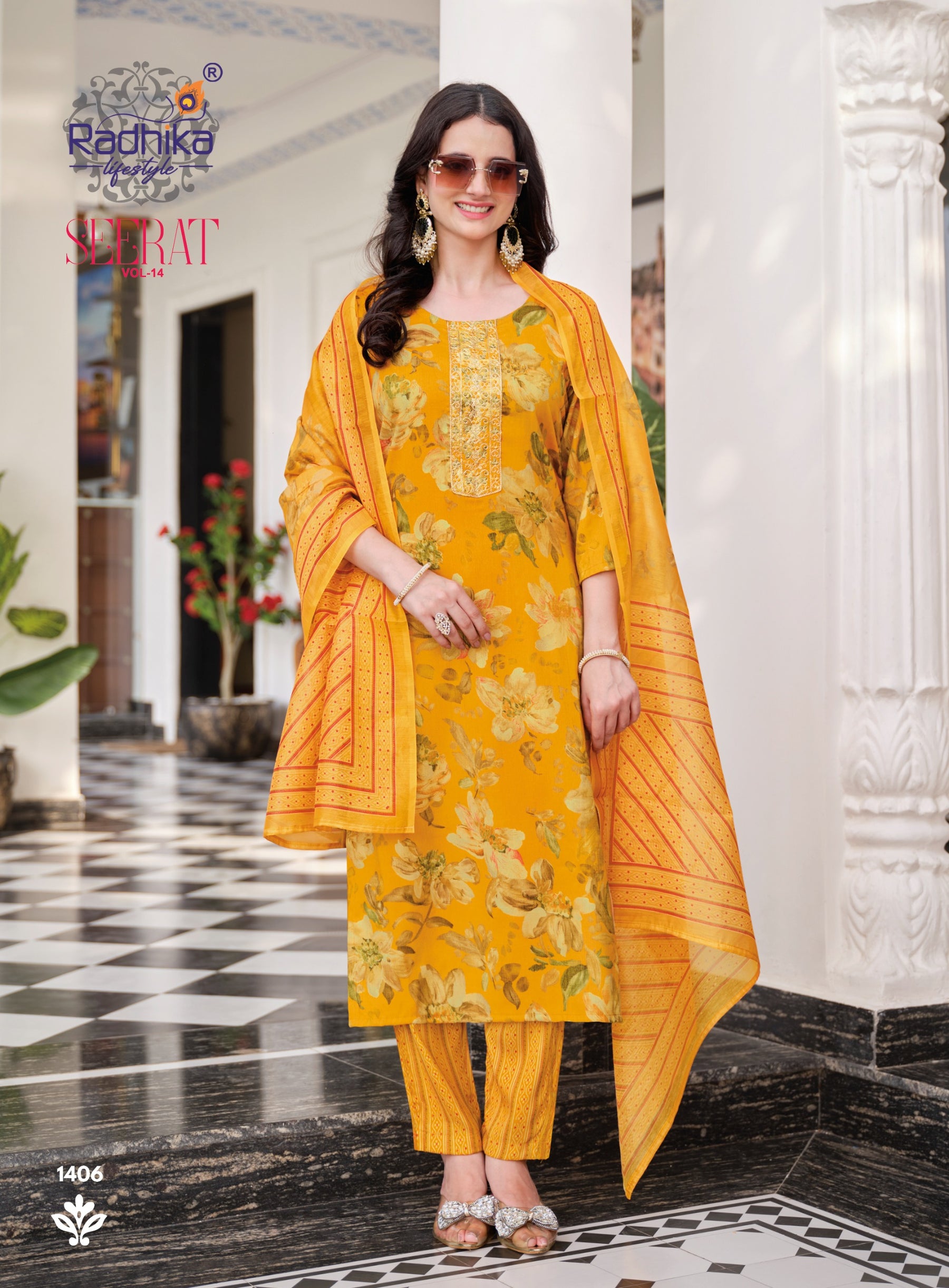 RADHIKA Lifestyle Seerat Vol 14 Heavy Rayon 8 Pcs Set