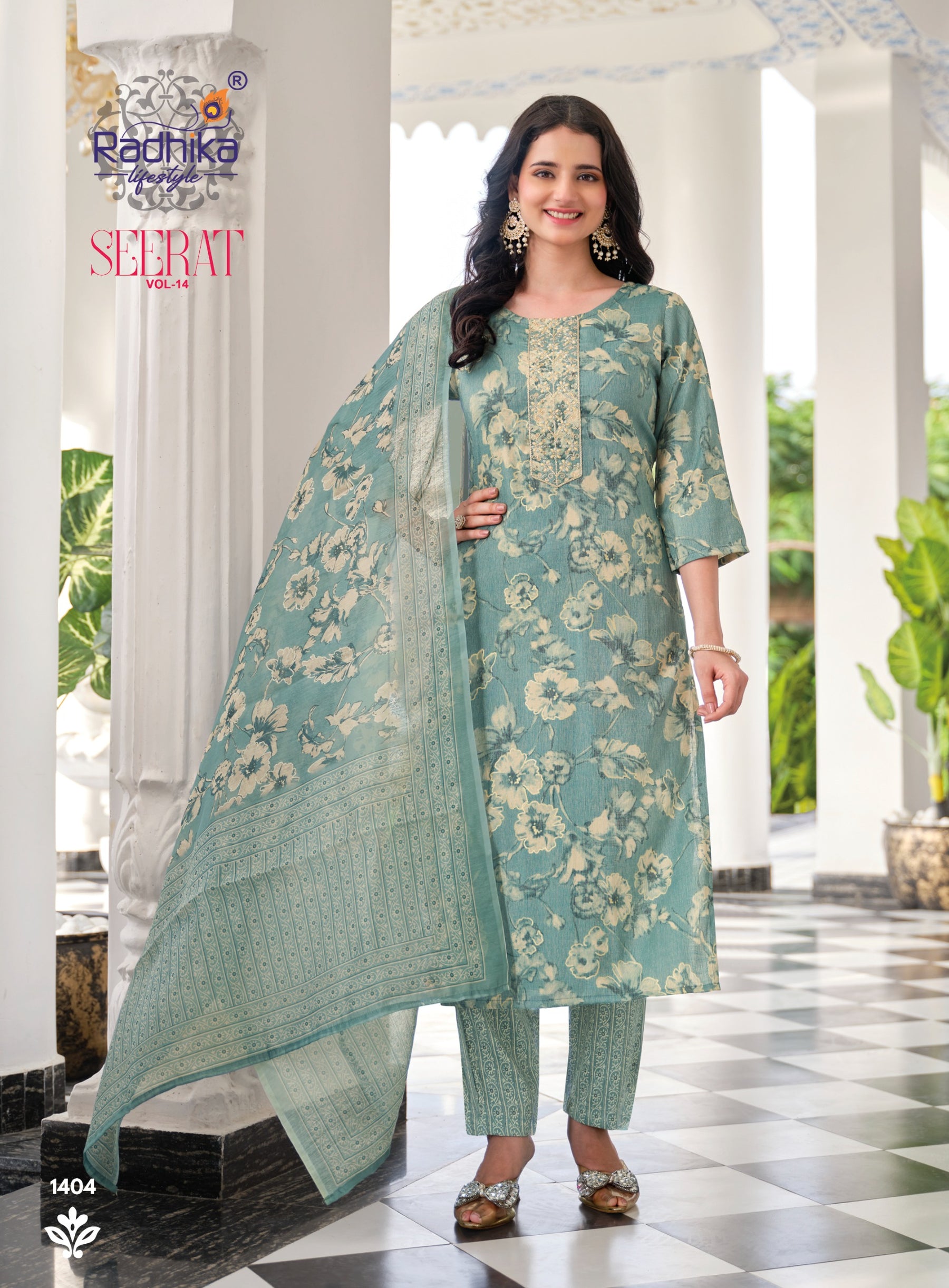 RADHIKA Lifestyle Seerat Vol 14 Heavy Rayon 8 Pcs Set