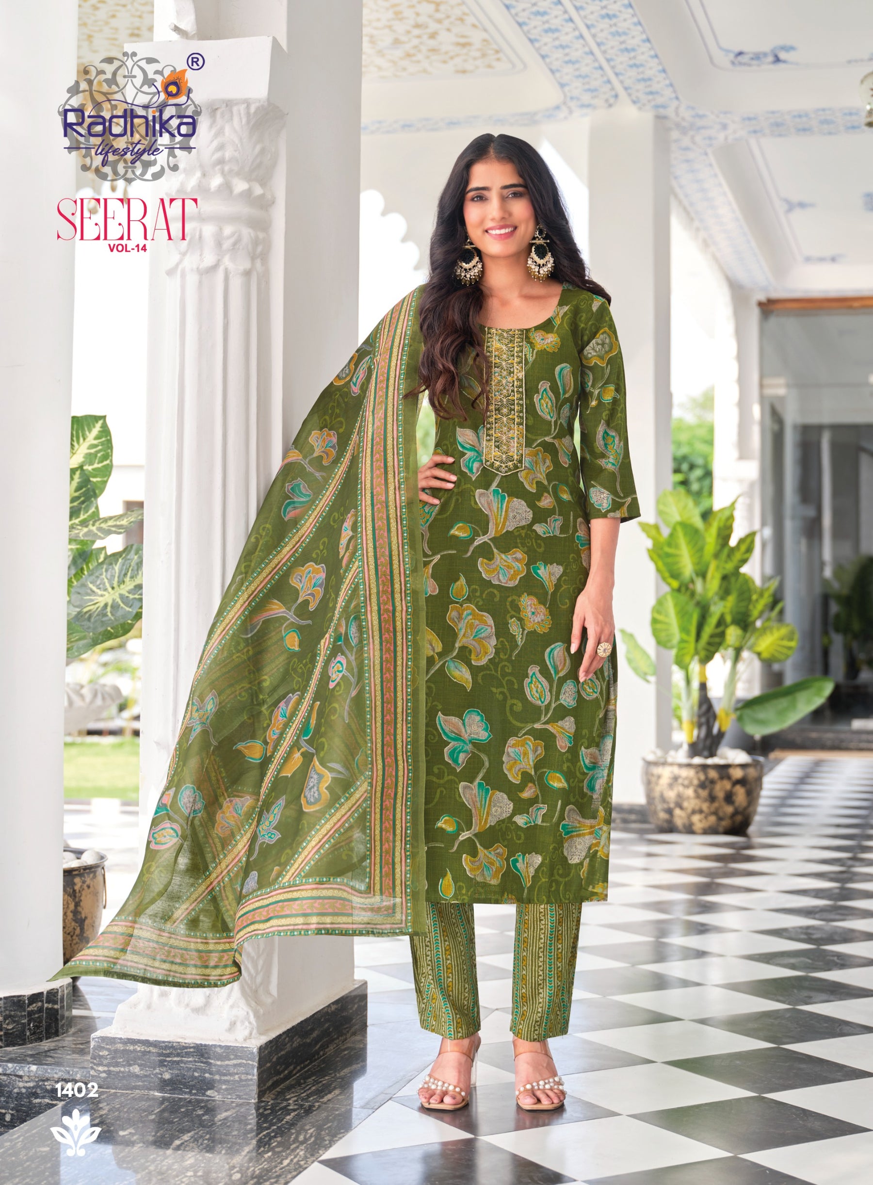 RADHIKA Lifestyle Seerat Vol 14 Heavy Rayon 8 Pcs Set