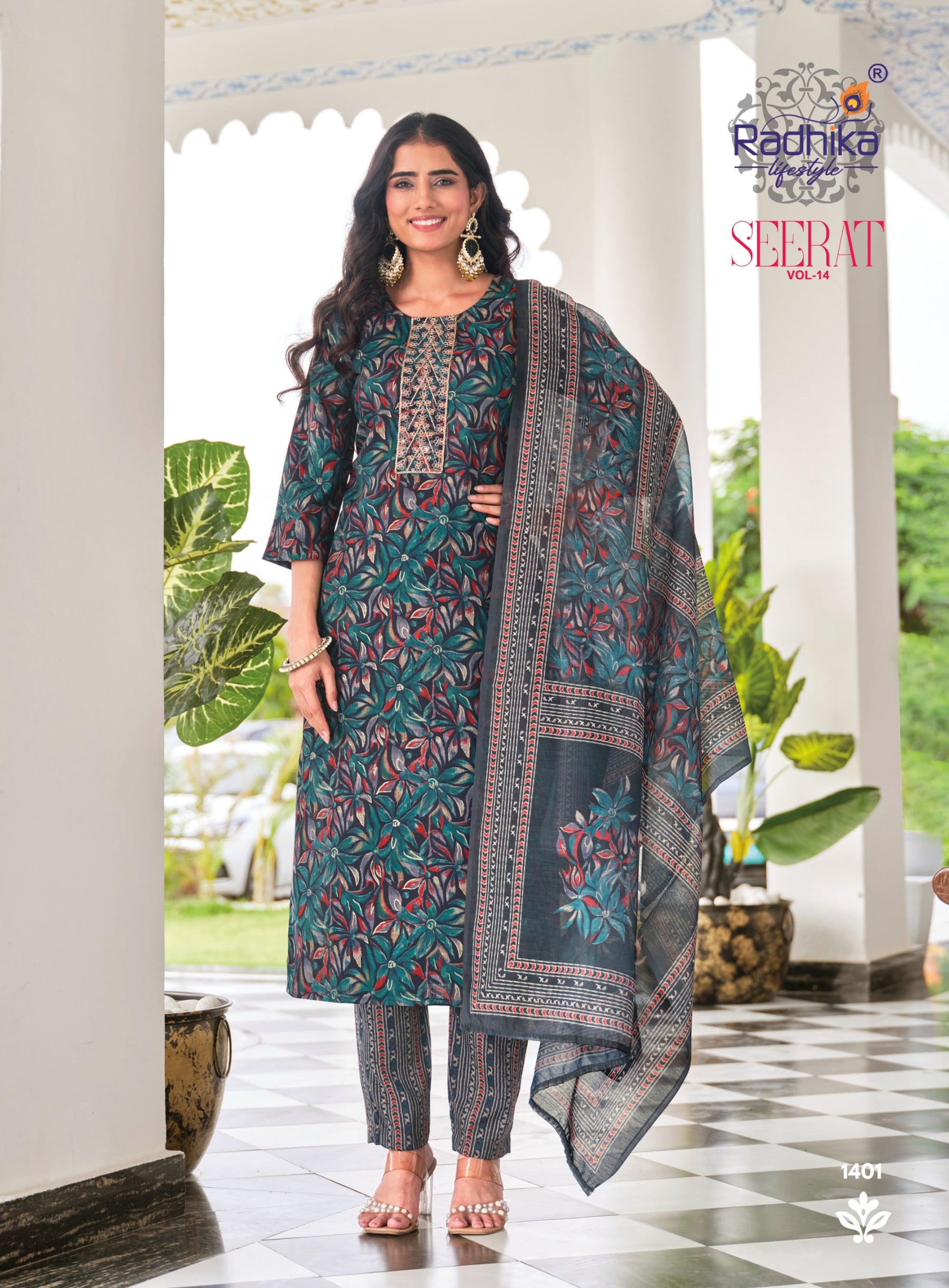 RADHIKA Lifestyle Seerat Vol 14 Heavy Rayon 8 Pcs Set