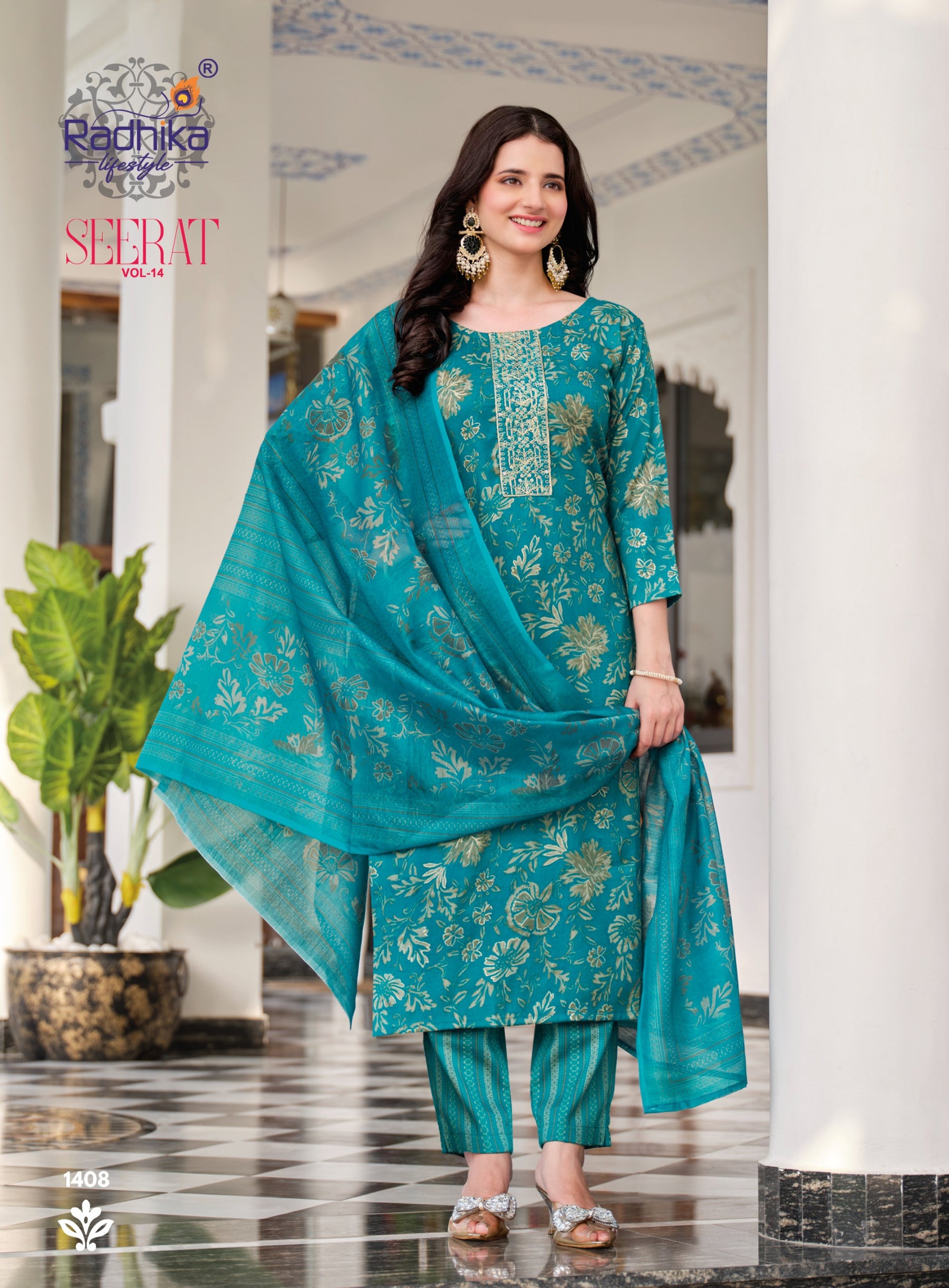 RADHIKA Lifestyle Seerat Vol 14 Heavy Rayon 8 Pcs Set