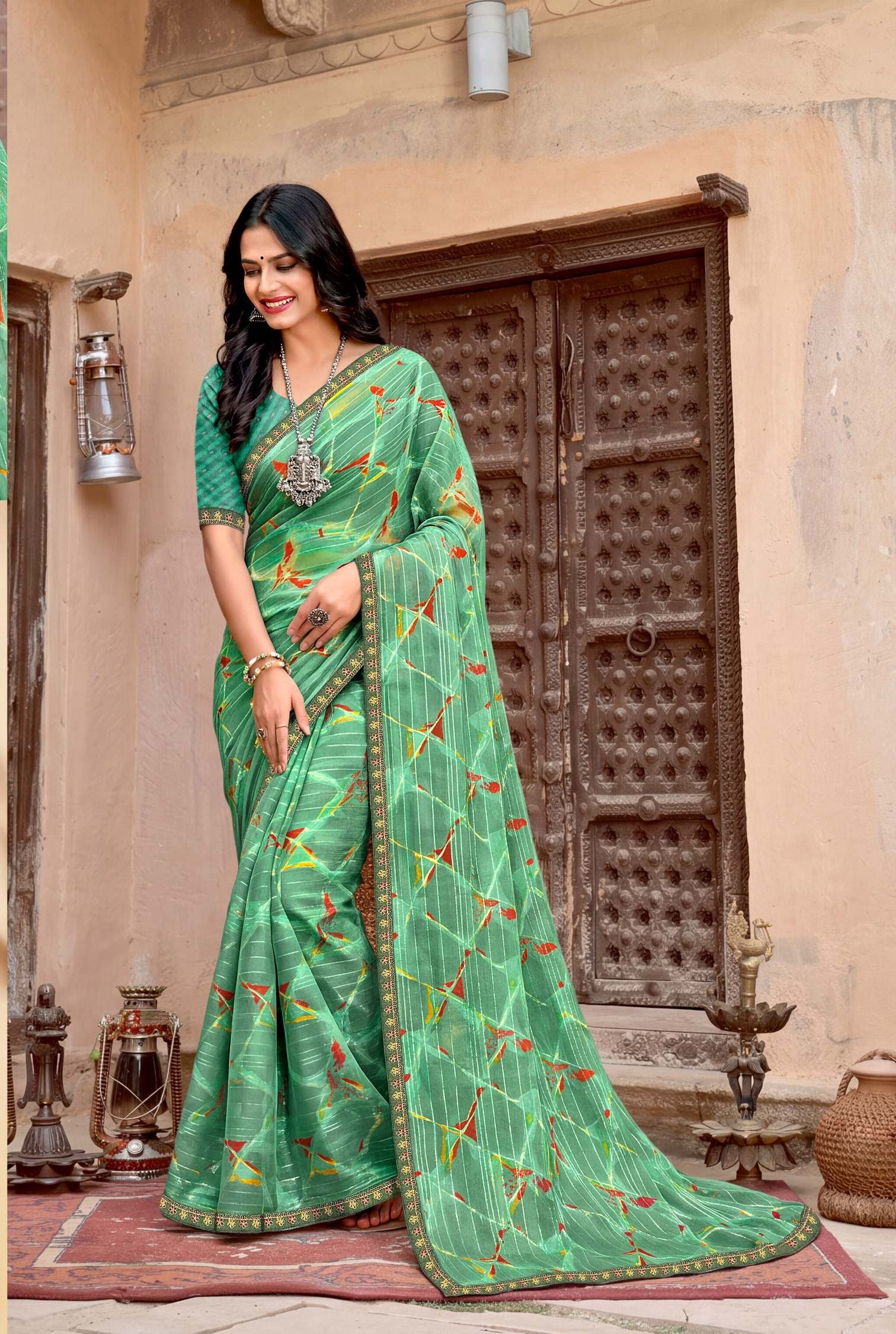 Royal Touch Designer Saree Collection - 8 Pcs Set