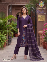 Passion Tree Raahi Vol 3 Roman Silk Embroidery 8 Pcs Set